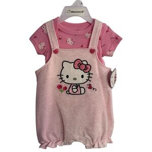 Hello Kitty Pink Baby Romper